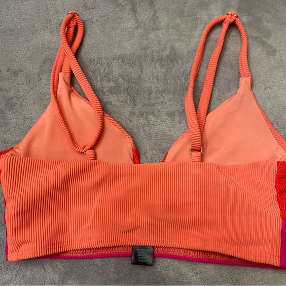 New! Beach Riot riza magenta colorblock top 24986 - Picture 8 of 9